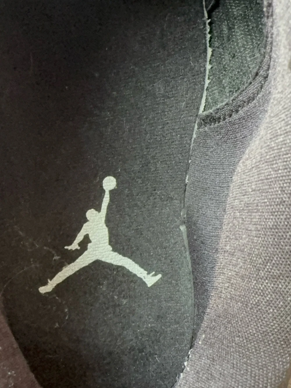 Jordan Men's Black Athletic Sneakers with Subtle Logo